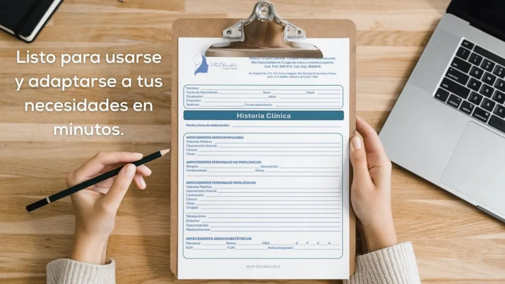 formato editable de historia clínica