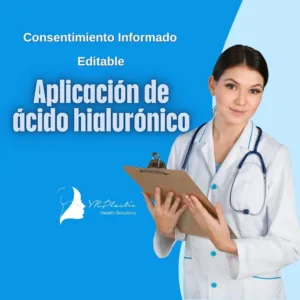 consentimiento informado editable para aplicación de Ácido hialurónico